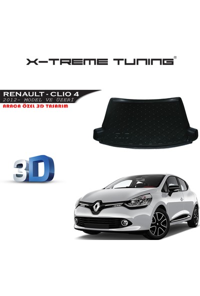 Xt Renault Clio 4 Bagaj Havuzu 3D Tasarım