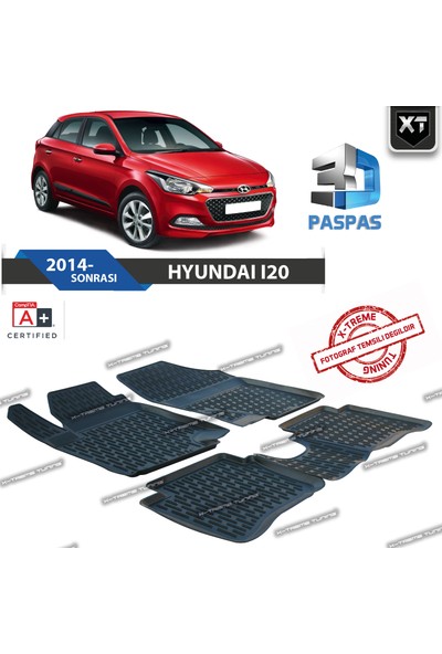 Xt Hyundai İ20 2014- Sonrası 3D Havuzlu Paspas