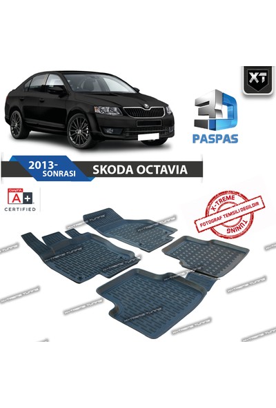 Xt Skoda Octavia 3D Havuzlu Paspas 2013- Sonrası