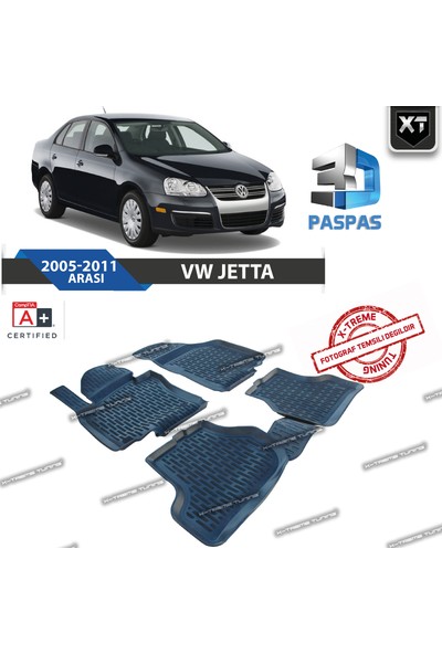 Xt Vw Jetta 2005-2011 Arası 3D Havuzlu Paspas