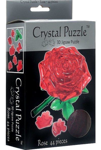 Crystal Puzzle Kırmızı Gül