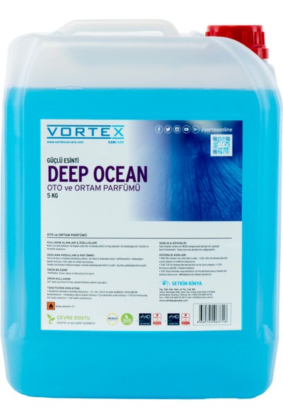 Vortex "Deep Ocean" Oto ve Ortam Parfümü 5 KG