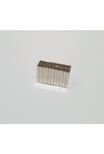 Buparti 10 Adet 20 x 6 x 3 mm Blok Neodyum Mıknatıs