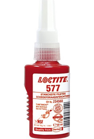 Loctite 577 Orta Mukavemetli Hızlı Kuruma Dişli Boru Sızdırmazlığı İçin 50Ml