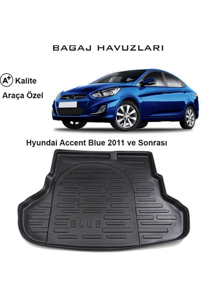 Gün-San Hyundai Accent Blue 2011 Ve Sonrası 3D Bagaj Havuzu