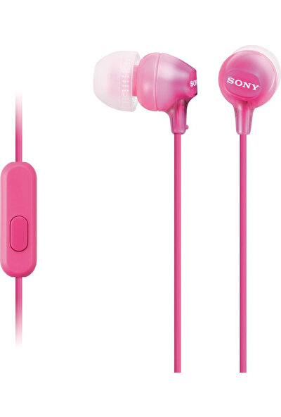 Sony Mdrex15Ap Pembe Silikonlu Pembe Kulak İçi