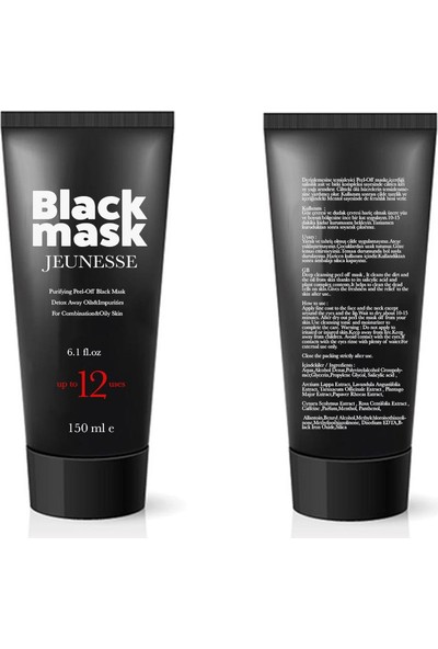 Black Mask Jeunesse Soyulabilir Siyah Maske 150Ml