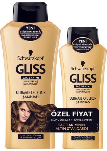 Oil Elixir Şampuan 500ml + 200ml