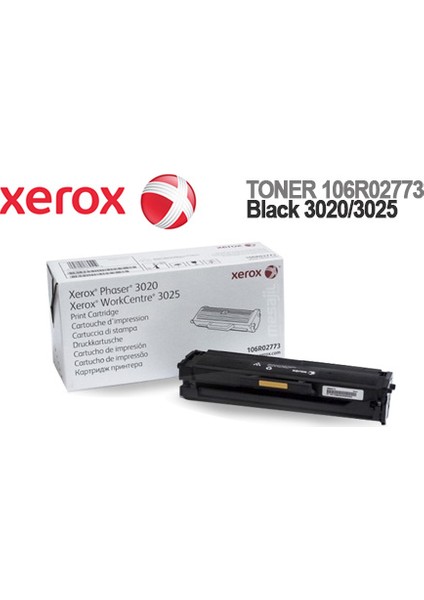 Phaser 106R02773 1500 Sayfa Siyah Toner