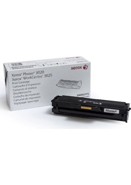 Phaser 106R02773 1500 Sayfa Siyah Toner