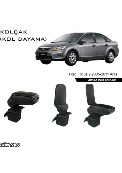 Ford Focus 2 2005-2012 Arası Orjinal Tip Kol Dayama ( Kolçak )