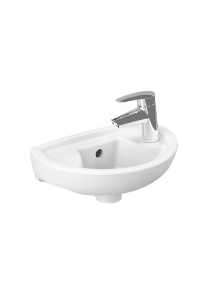 Arkitekt Lavabo 38 Cm Armatür Deliksiz Su Taşma Delikli