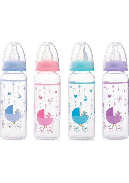 24302 Orta Akış Pp Biberon 250 ml (Asortili)
