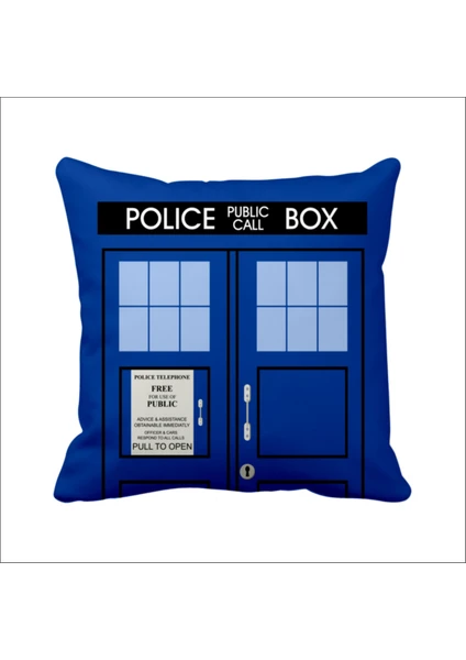 Dr. Who Doctor Doktor Tardis Saten Yastık