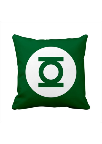 Green Lattern Yeşil Fener Retro Justice League Saten Yastık