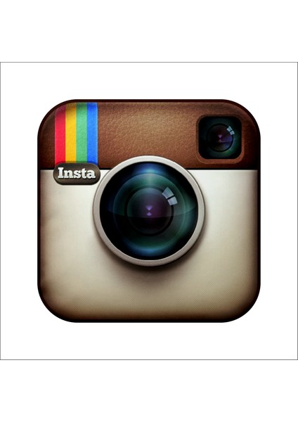 Instagram Eski İnsta Sosyal Medya Saten Yastık