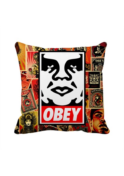 Obey Giant 1 Saten Yastık