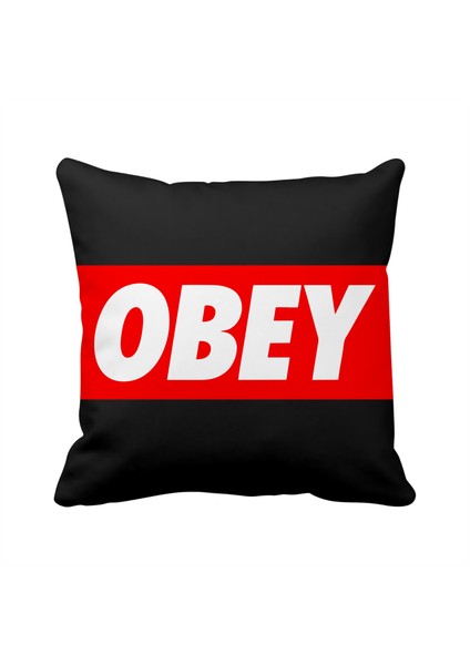 Obey Giant 4 Saten Yastık