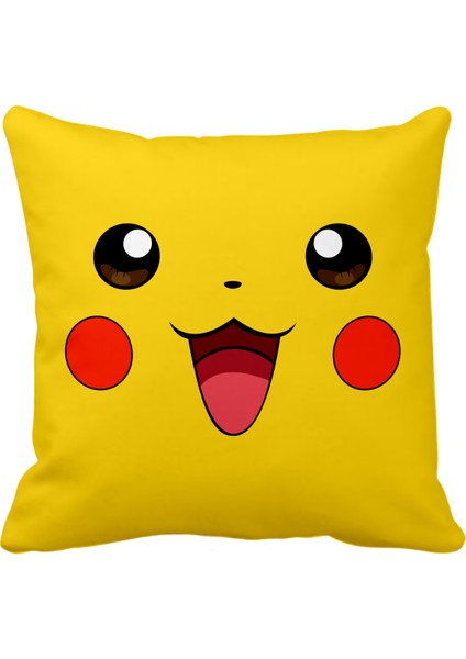 Pikachu Pikaçu Pokemon Go Saten Yastık