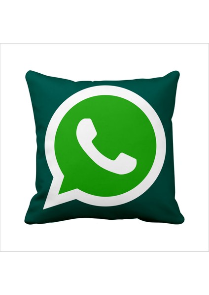Whatsapp Sosyal Medya Saten Yastık