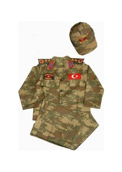 asker Çocuk Komando Kostümü 1-2 Yaş