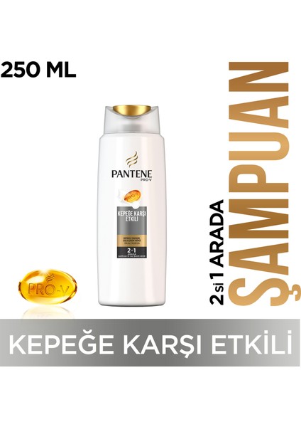 2'si 1 Arada Şampuan Kepeğe Karşı Etkili 250 ml