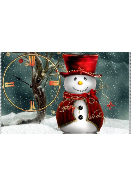 Ahşap Yeniyıl Duvar Saati