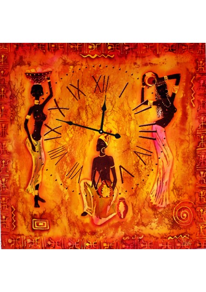 Ahşap Kare Duvar Saati