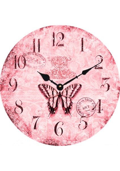 Ahşap Yuvarlak Duvar Saati