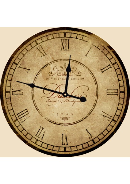 Ahşap Yuvarlak Duvar Saati