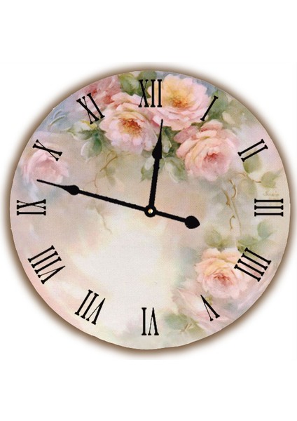 Ahşap Yuvarlak Duvar Saati