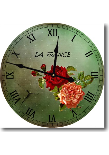 Ahşap Yuvarlak Duvar Saati