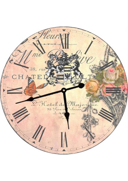 Ahşap Yuvarlak Duvar Saati