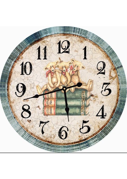 Ahşap Yuvarlak Duvar Saati