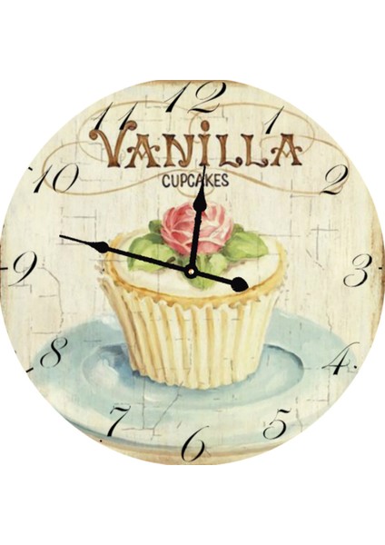 Ahşap Yuvarlak Duvar Saati