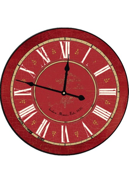 Ahşap Yuvarlak Duvar Saati