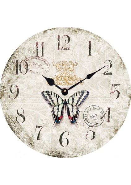 Ahşap Yuvarlak Duvar Saati