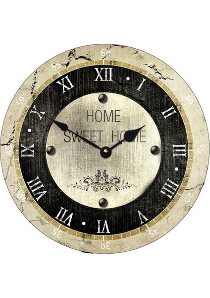 Ahşap Yuvarlak Duvar Saati