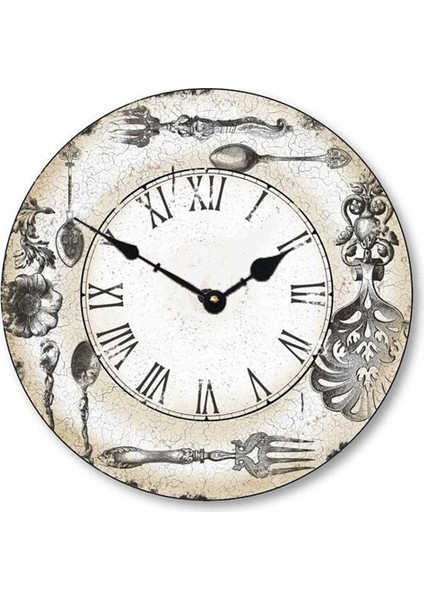 Ahşap Yuvarlak Duvar Saati