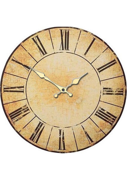 Ahşap Yuvarlak Duvar Saati