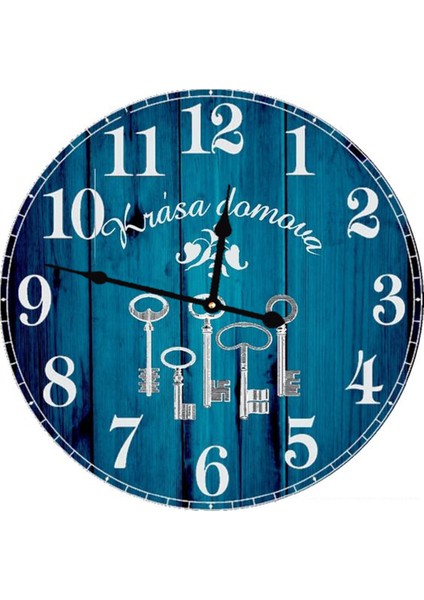Ahşap Yuvarlak Duvar Saati