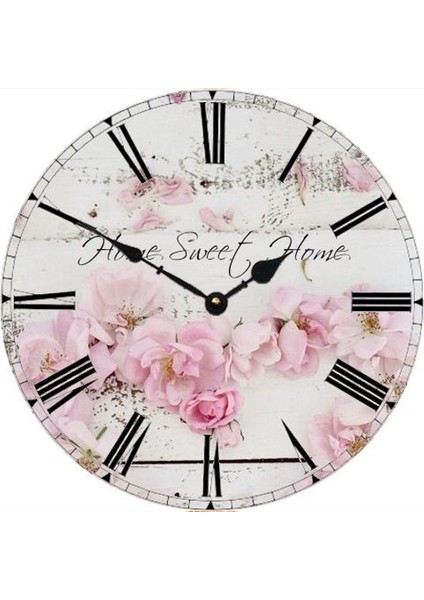 Ahşap Yuvarlak Duvar Saati