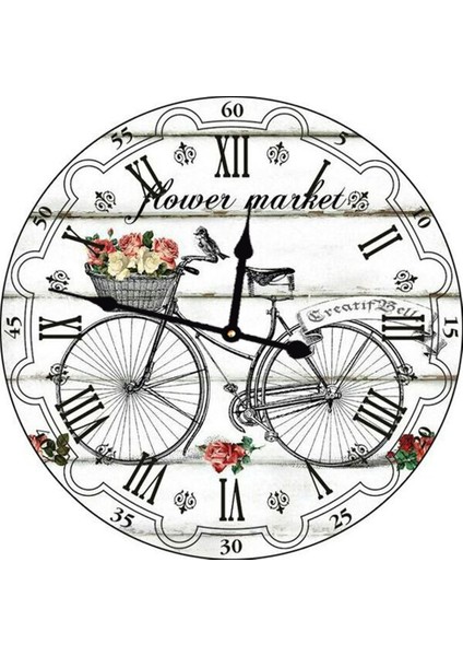 Ahşap Yuvarlak Duvar Saati