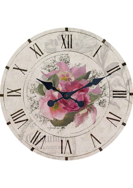 Ahşap Yuvarlak Duvar Saati