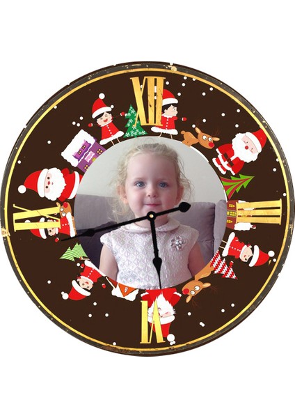 Ahşap Yuvarlak Çocuk Duvar Saati