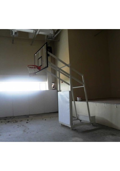 Diomond Seyyar 4 Direk Basketbol Potası 10 mm 105*180 Akrilik Cam Panya 45 Cm Sabit Çember fiyatları
