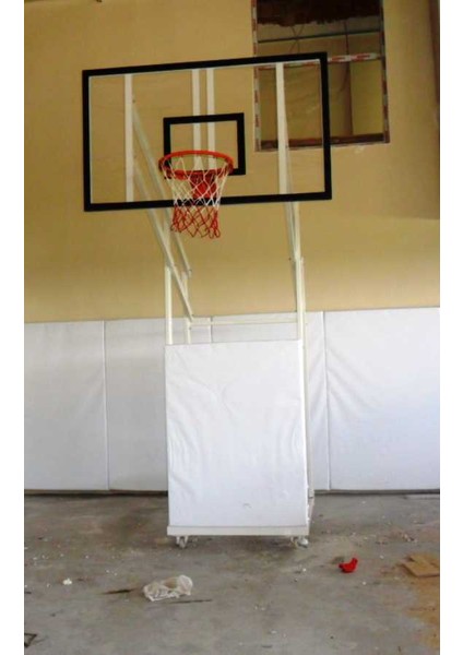 Diomond Seyyar 4 Direk Basketbol Potası 10 mm 105*180 Akrilik Cam Panya 45 Cm Sabit Çember modelleri