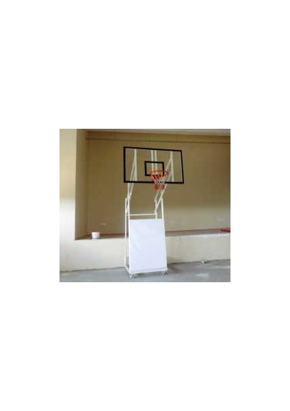 Diomond Seyyar 4 Direk Basketbol Potası 10 mm 105*180 Akrilik Cam Panya 45 Cm Sabit Çember fırsatları