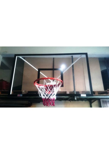 Duvara Monte Pota Tek Noktadan Bağ. 10 MM 105*180, Akrilik Cam , Basketbol Potası 45 Cm Sabit Çem.