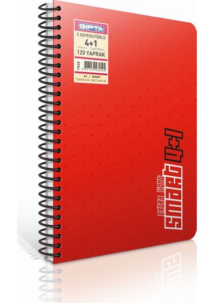Smart S - Type 8 Sep.Pp.Kapak Defter A4 - 200 Yaprak 6+2